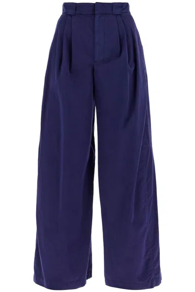 LEMAIRE LEMAIRE LIGHTWEIGHT WIDE LEG PANTS