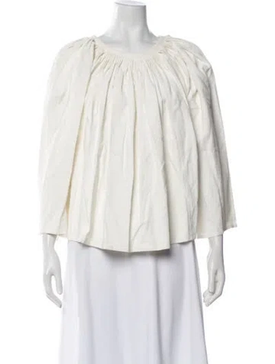 Pre-owned Lemaire Linen Jacket In Neutral
