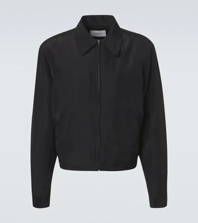 Lemaire Linen-blend Jacket In Black