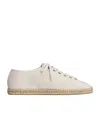 Lemaire Linoleum Laced Espadrilles In Off White