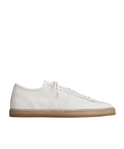 Lemaire Linoleum Laced Up Sneakers In White