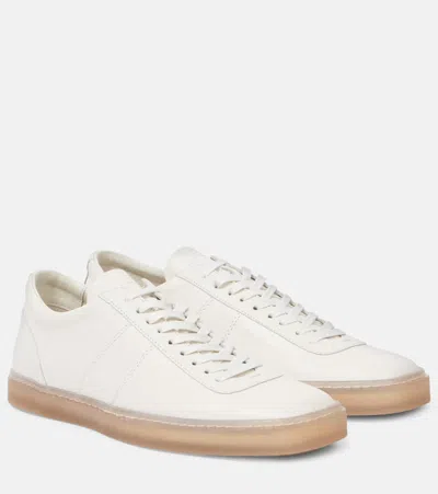 LEMAIRE LINOLEUM LEATHER LOW-TOP SNEAKERS