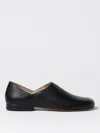 Lemaire Folding-heel Leather Slippers In Schwarz