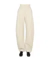 Lemaire Logo Casual Pants In Neutral