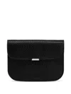 Lemaire Logo-detail Leather Wallet In Black