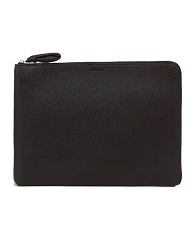 Lemaire Logo-embossed Document Holder In Black
