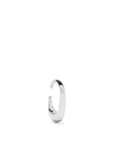Lemaire Logo Engraved Ear Cuff In Metallic