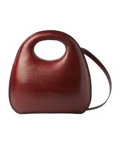 Lemaire Logo Mini Shoulder Bag In Brown