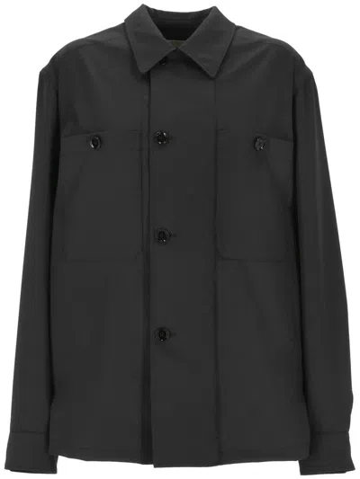 LEMAIRE LON SLEEVED BUTTONED SHIRT JACKET