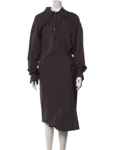 Pre-owned Lemaire Long Dress In Black