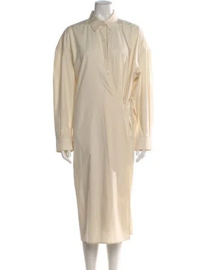 Pre-owned Lemaire Long Dress In Neutral