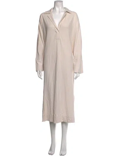 Pre-owned Lemaire Long Dress In Neutrals