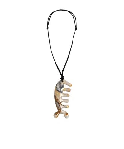 Lemaire Long Pendant Necklace In Neutral