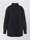 Lemaire Long Shirt And Tie Combination In Black