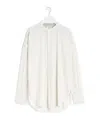 Lemaire White Shirts In Milky White