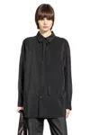 Lemaire Black Relaxed Solid Shirt In Black