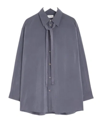 LEMAIRE LEMAIRE TIE DETAILED LONG SHIRT