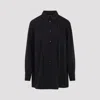 Lemaire Long Sleeves Shirt And Tie Detail In Black
