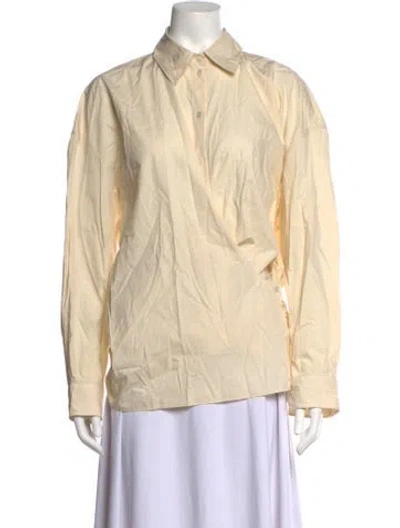 Pre-owned Lemaire Long Sleeve Blouse W/ Tags In Neutrals