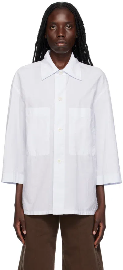 Lemaire Long-sleeve Button-fastening Shirt In White