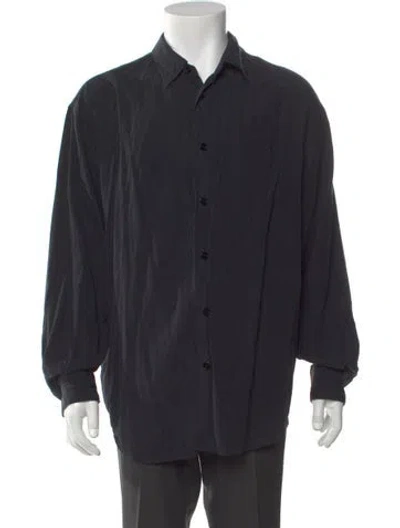 Pre-owned Lemaire Long Sleeve Dress Shirt In Black