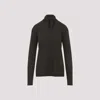 Lemaire Long Sleeved Top With Scarf Detail In Green