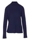 Lemaire Long-sleeve Top With Scarf Detail In Purple