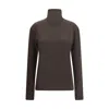 Lemaire Long Sleeve Foulard Top In Brown