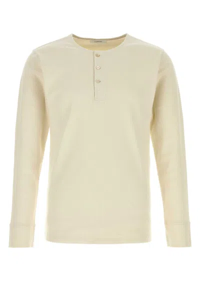 Lemaire Ribbed Cotton-linen Sweater In Neutral