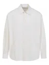 Lemaire Regular Shirt With Long Sleeves And Pointed Collar In White