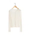 Lemaire Long-sleeve Ribbed Top In White