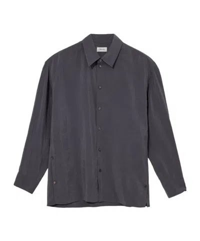 Lemaire Long Sleeve Shirt In Gray