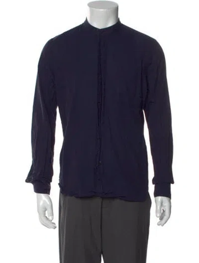 Pre-owned Lemaire Long Sleeve Shirt In Blue
