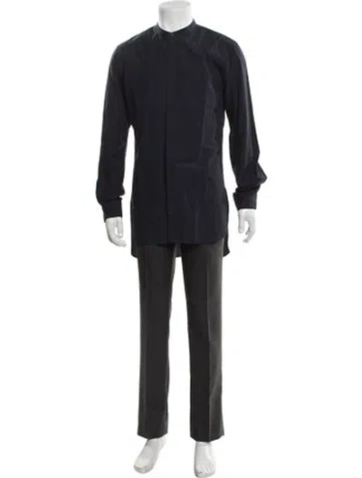 Pre-owned Lemaire Long Sleeve Shirt In Blue