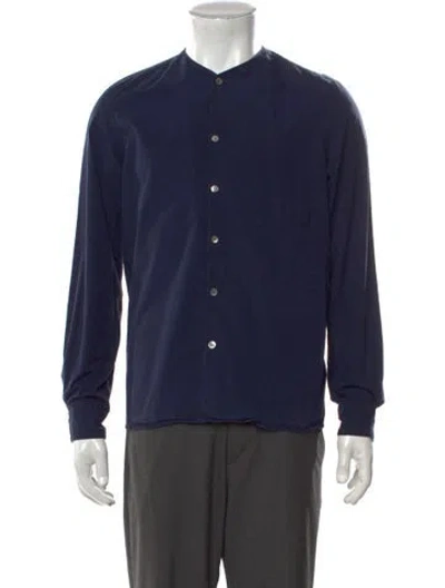 Pre-owned Lemaire Long Sleeve Shirt In Blue