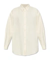 Lemaire Long Sleeve Shirt In Cream