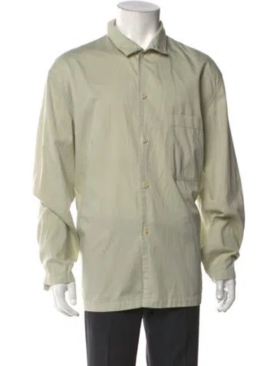 Pre-owned Lemaire Long Sleeve Shirt In Green