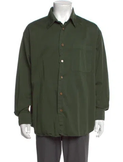 Pre-owned Lemaire Long Sleeve Shirt In Green