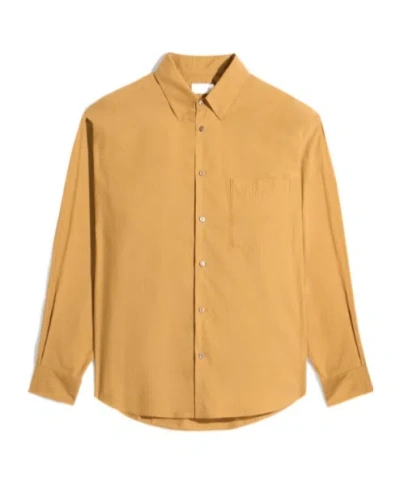 Lemaire Long Sleeve Shirt In Orange