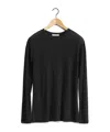 Lemaire Round Neck T-shirt With Short Sleeves And Chest Pocket In Black