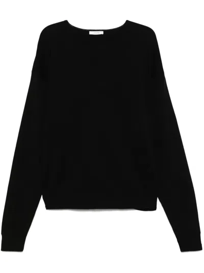 Lemaire Long-sleeve Sweater In Black