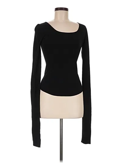 Pre-owned Lemaire Long Sleeve Top Black One Shoulder Neckline Tops