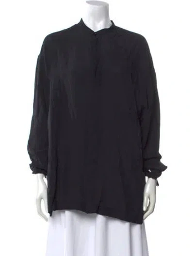 Pre-owned Lemaire Long Sleeve Top In Blue