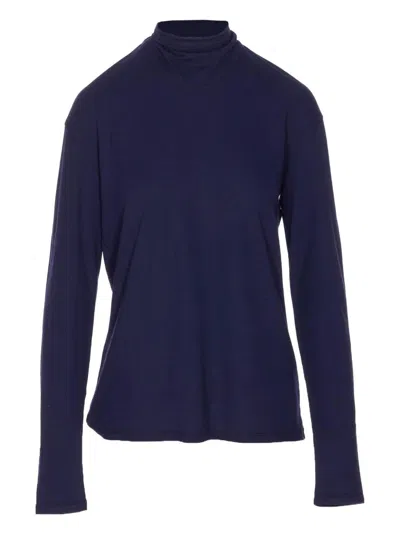 LEMAIRE LEMAIRE LONG-SLEEVE TOP WITH SCARF DETAIL