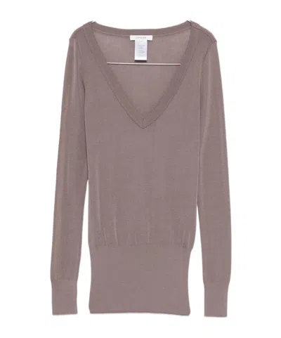 LEMAIRE LONG-SLEEVE V-NECK SWEATER
