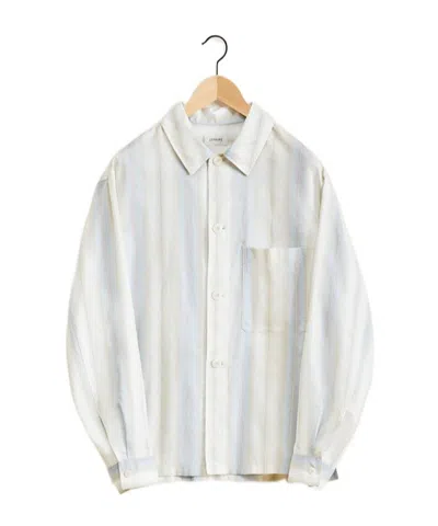 Lemaire Long-sleeved And Pouched Pajamas Shirt In White