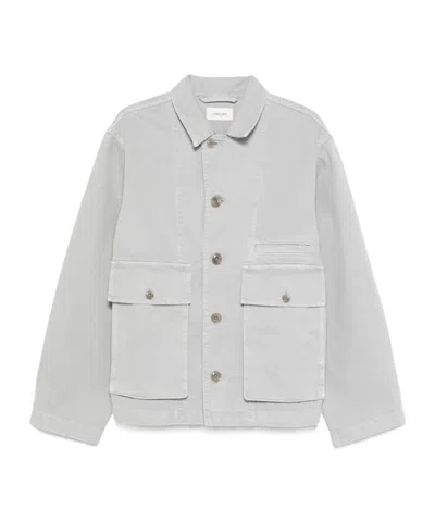 Lemaire Long-sleeved Casual Jacket In White