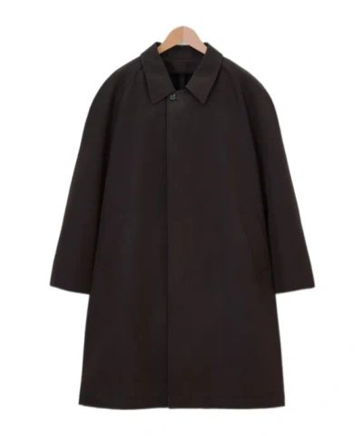 LEMAIRE LEMAIRE BUTTON-FASTENED STRAIGHT HEM MIDI COAT