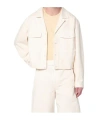 Lemaire Long-sleeved Denim Coat In White