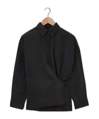 LEMAIRE LEMAIRE LONG SLEEVED DRAPED SHIRT